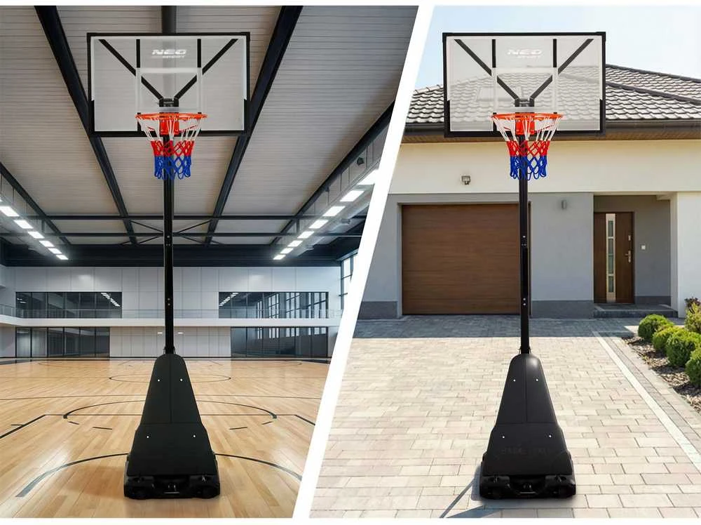 Reguliuojamas krepšinio krepšys 160-305 cm stabilus didelis Neo-Sport NS-284