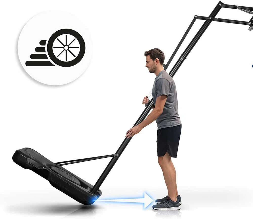 Reguliuojamas krepšinio krepšys 170-305 cm stabilus didelis Neo-Sport NS-283