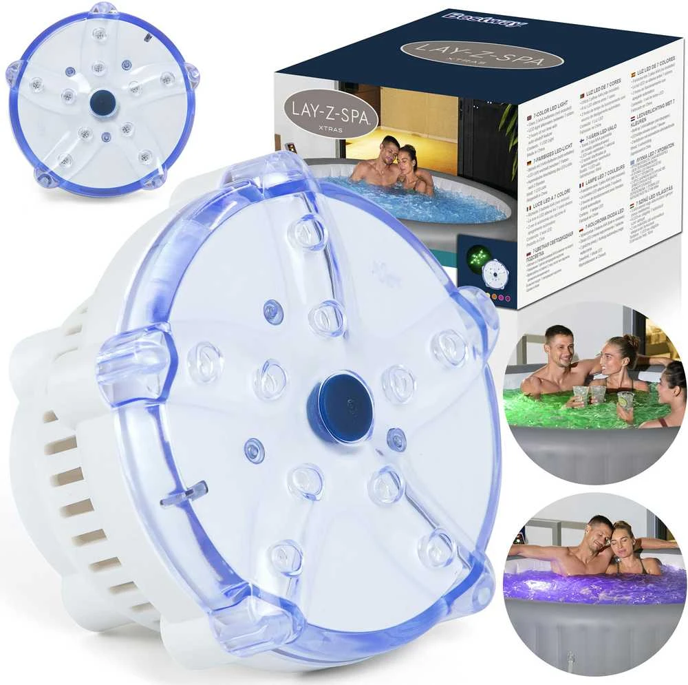 Objektyvas Šviestuvas masažiniams baseinui Bestway Lay-Z-Spa LED, 7 spalvų