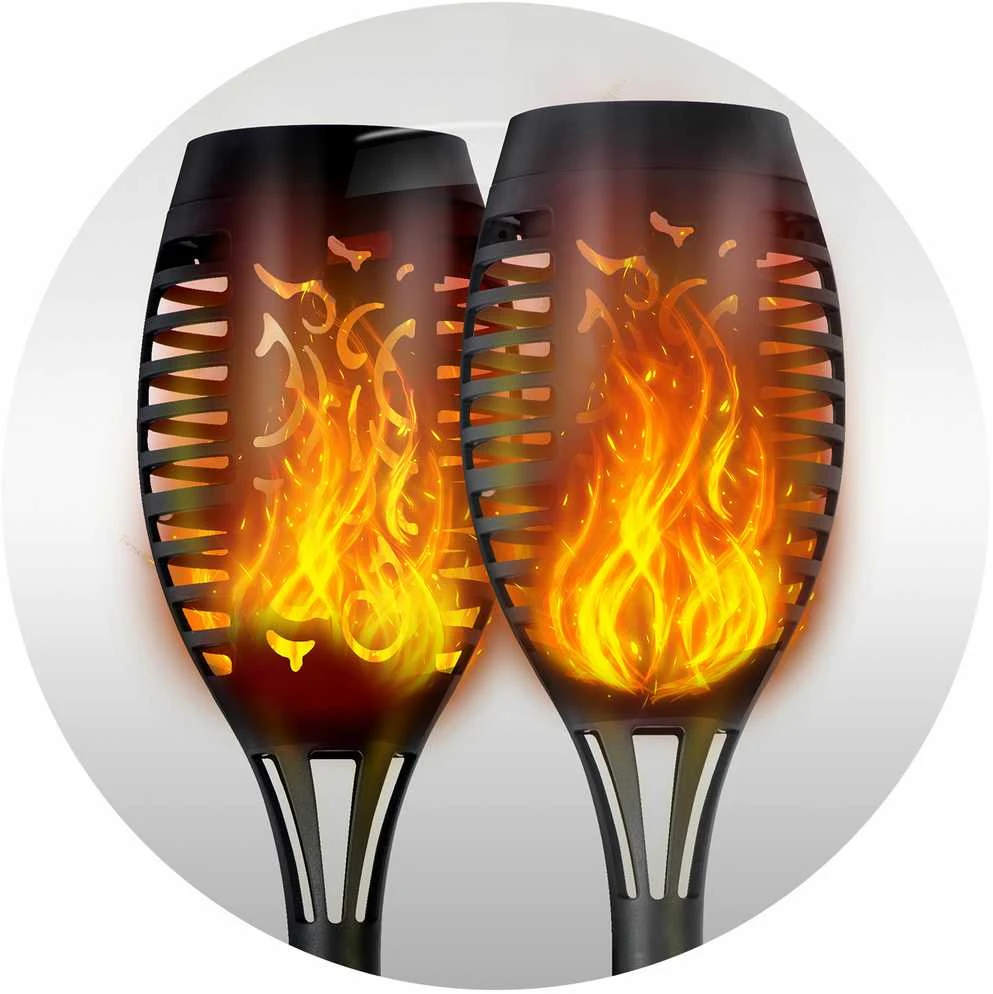 Saulės energija varomi žibintuvėliai, 2 vnt., „Ilumen LS-100“