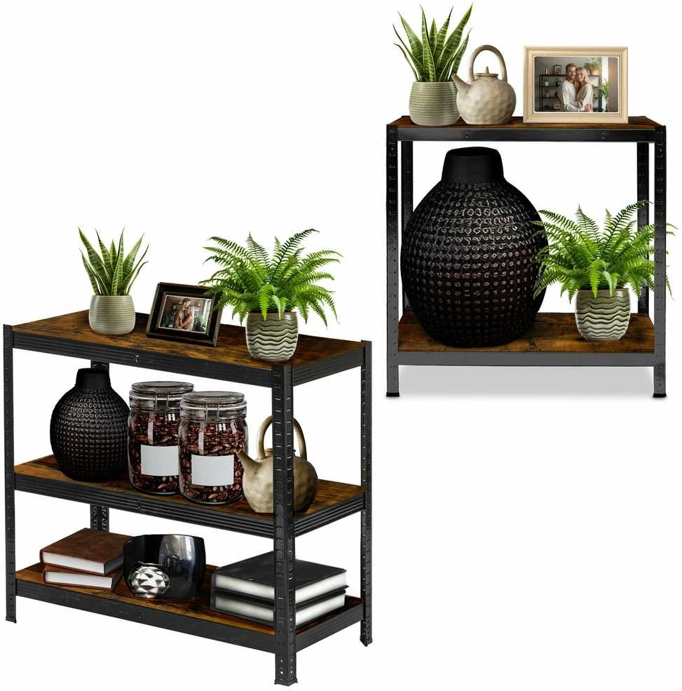 Metalinė daiktų laikymo lentyna 180 x 90 x 40 cm Humberg HR-852 juoda
