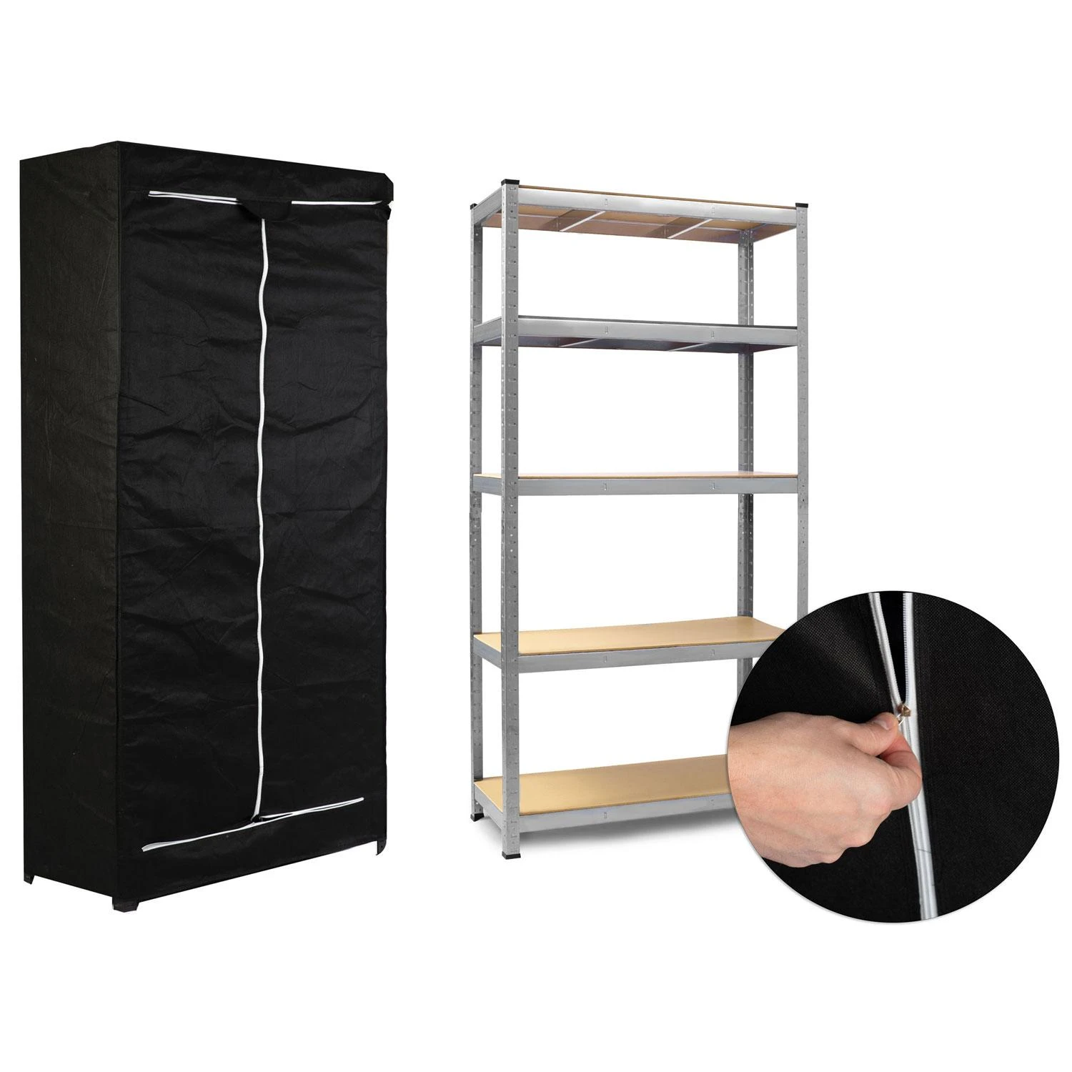Metalinė sandėliavimo lentyna Humberg HR-812 180 x 90 x 40 cm su dėklu nemokamai