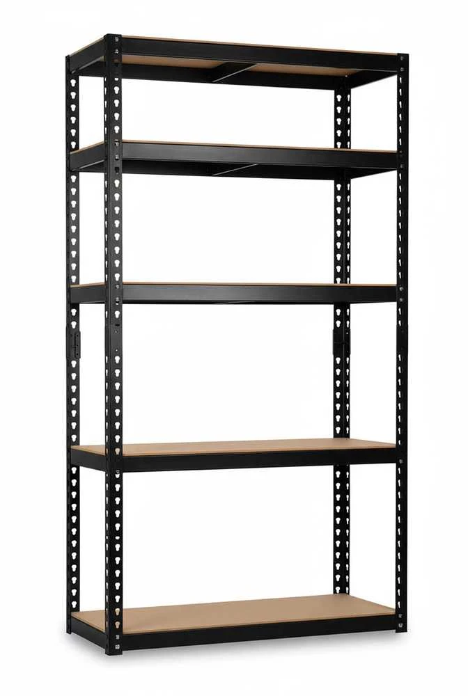 Metalinė sandėliavimo lentyna Humberg HR-853, 183 x 90 x 40 cm, juoda