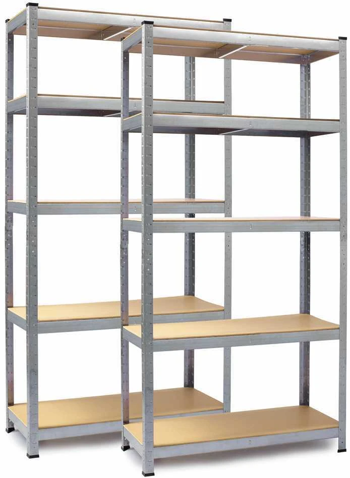 Metalinė sandėliavimo lentynų rinkinys, 2 vnt., 180 x 90 x 40 cm, Humberg HR-812