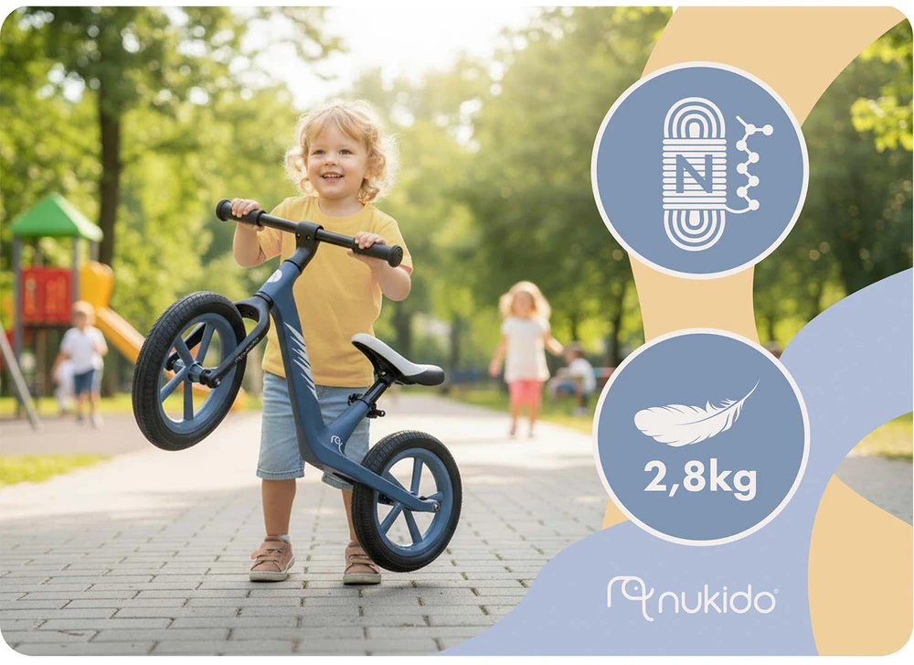 Vaikiškas balansinis dviratukas Nukido Light Flee