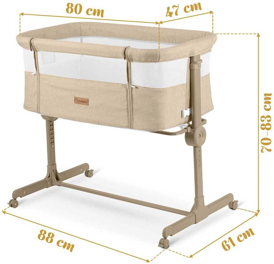 Nukido pristatoma kelioninė lovytė 0-5mėnesių, 9kg, NK-243