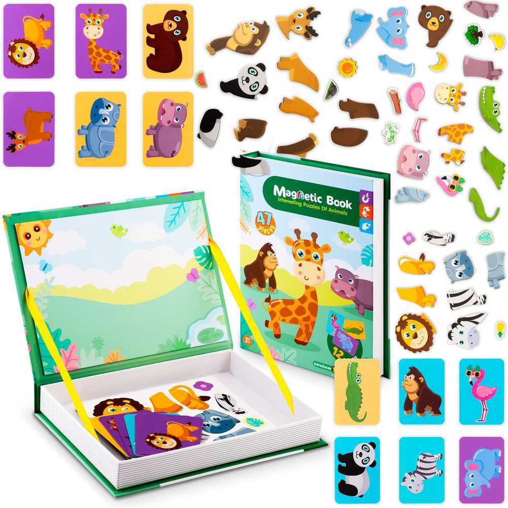 Ricokids Magnetinė dėlionė „Gyvūnai“ RK-770