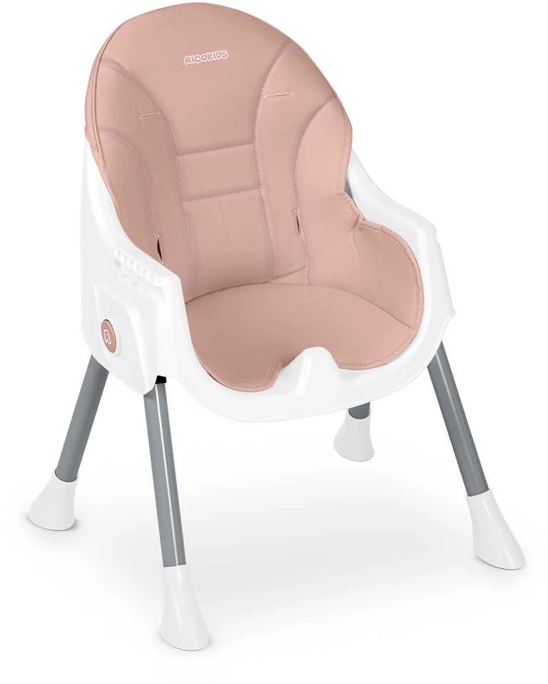 Ricokids Mani maitinimo kėdutė reguliuojama 3in 1, rožinė