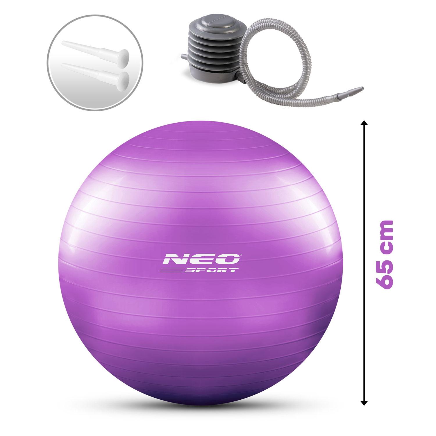 Neo-Sport Mankštos kamuolys 65 cm NS-951 violetinis