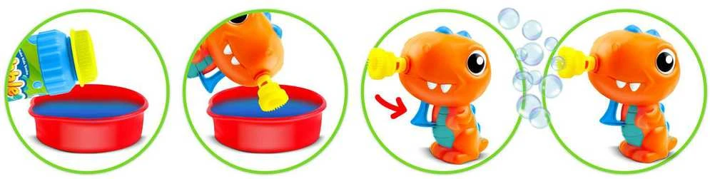 Ricokids RK-905 dinozaurų burbulų mašina