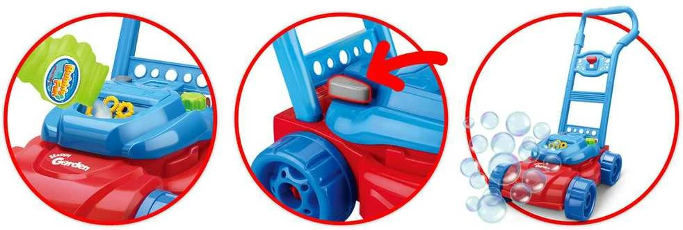 Muilo burbulų žoliapjovė + 1vnt. burbulų, Ricokids