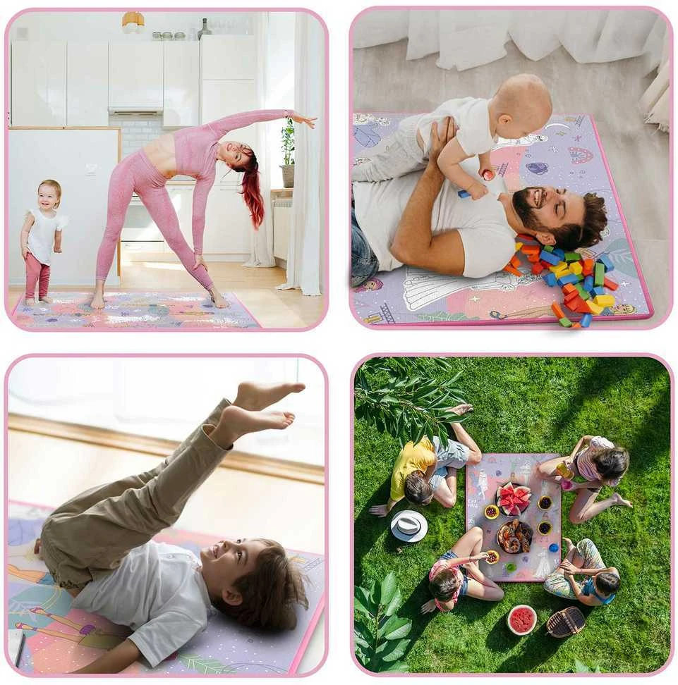 Ricokids RK-344 sulankstomas putplasčio piešimo kilimėlis 120 x 90 x 0,3 cm