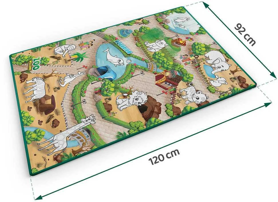 Ricokids RK-344 sulankstomas putplasčio piešimo kilimėlis 120 x 90 x 0,3 cm