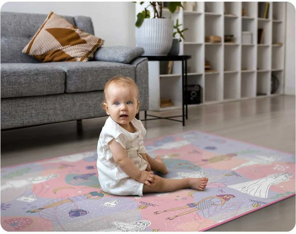 Ricokids RK-344 sulankstomas putplasčio piešimo kilimėlis 120 x 90 x 0,3 cm