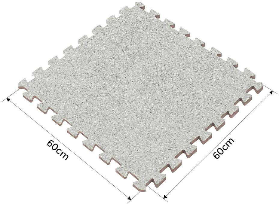 Dėlionės kilimėlis iš porolono 180 x 120 cm Massido 6 vnt