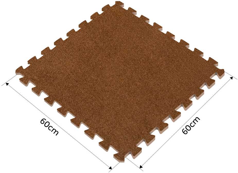 Dėlionės kilimėlis iš porolono 180 x 120 cm Massido 6 vnt