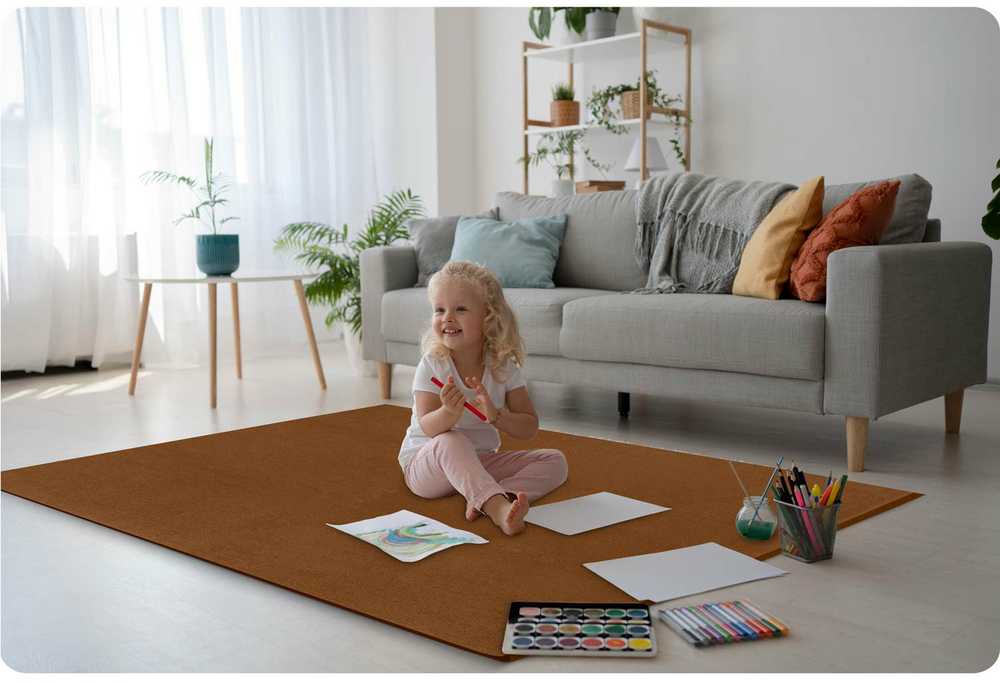 Dėlionės kilimėlis iš porolono 180 x 120 cm Massido 6 vnt