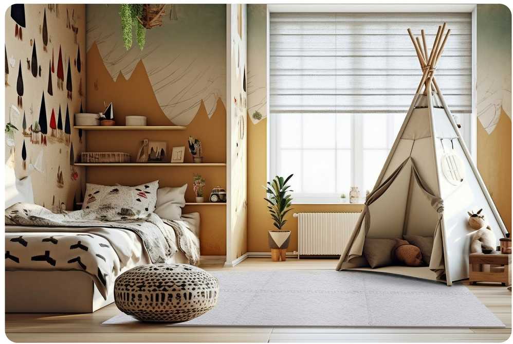 Dėlionės kilimėlis iš porolono 180 x 120 cm Massido 6 vnt