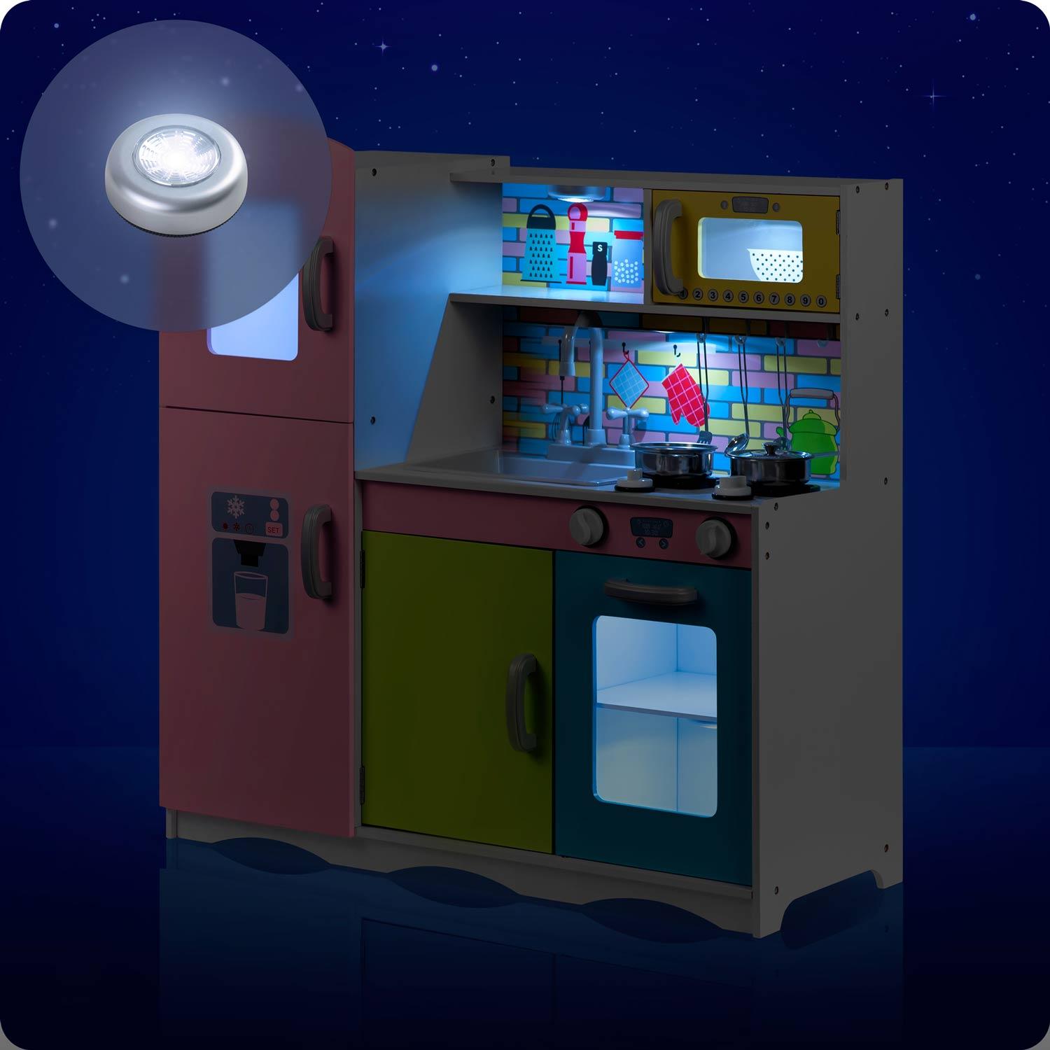 Ricokids Medinė virtuvė vaikams – didelė su priedais