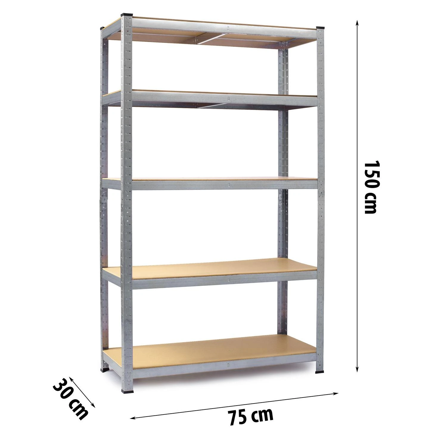 Metalinis sandėliavimo lentynas 150 x 75 x 30 cm Humberg 4840