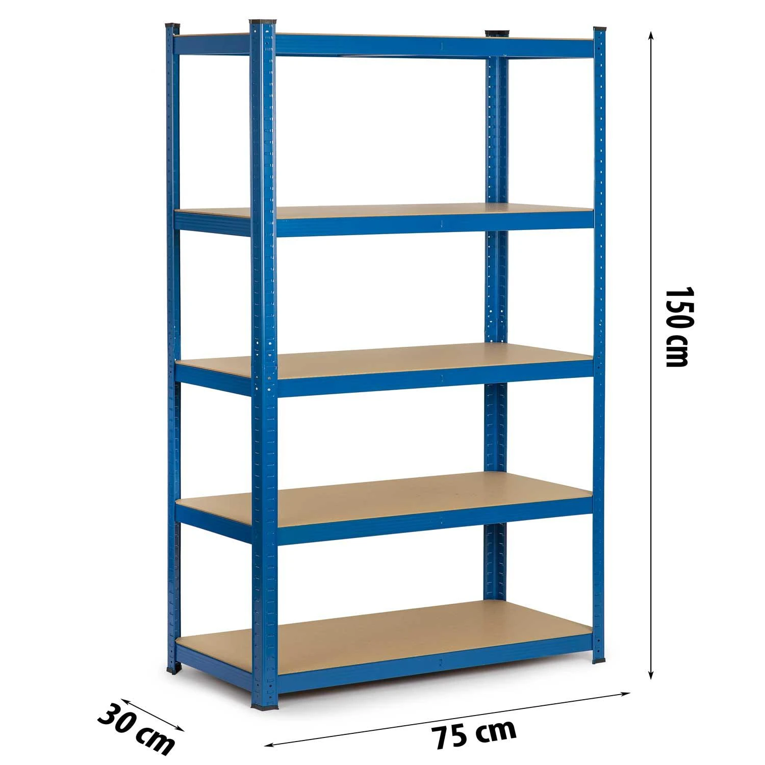 Metalinė sandėliavimo lentyna Humberg 150 x 75 x 30 cm, modelis 4842