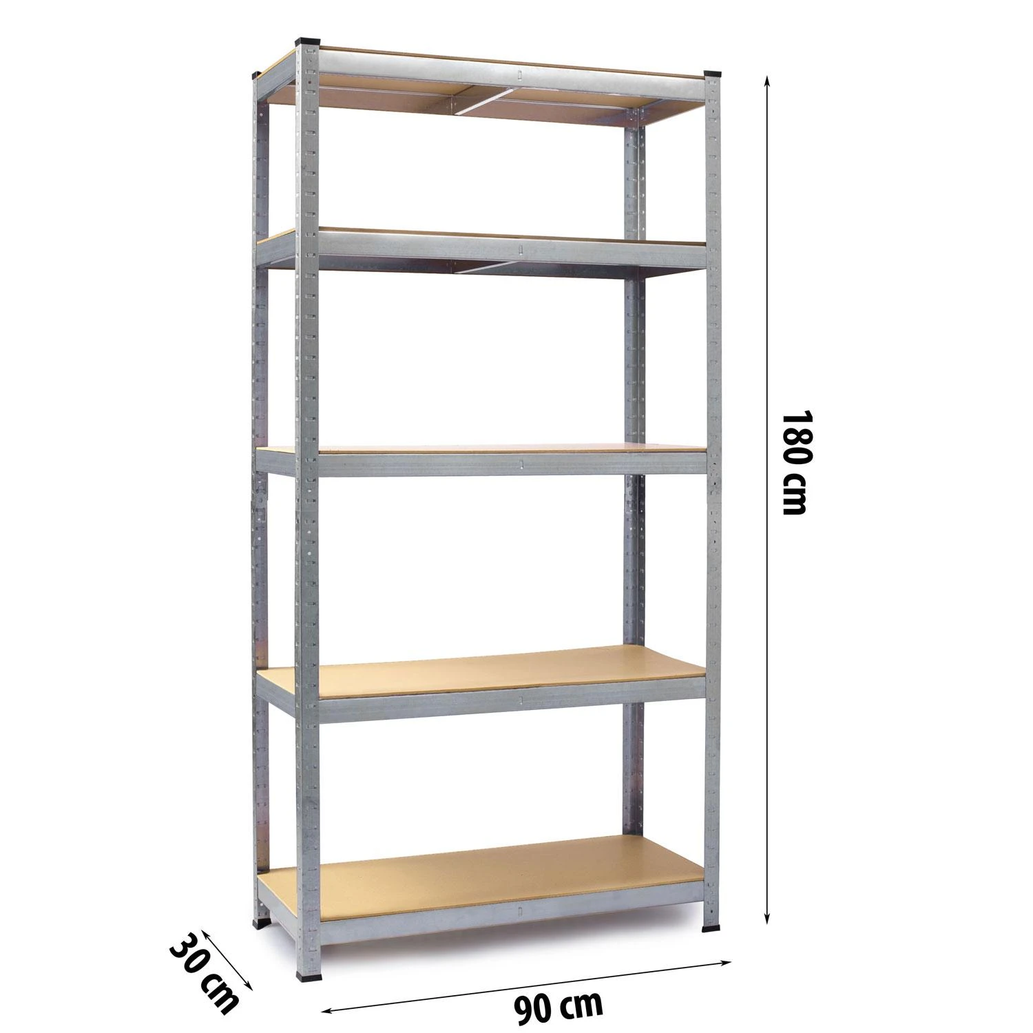 Metalinė sandėliavimo lentyna Humberg 180 x 90 x 30 cm, modelis 4843