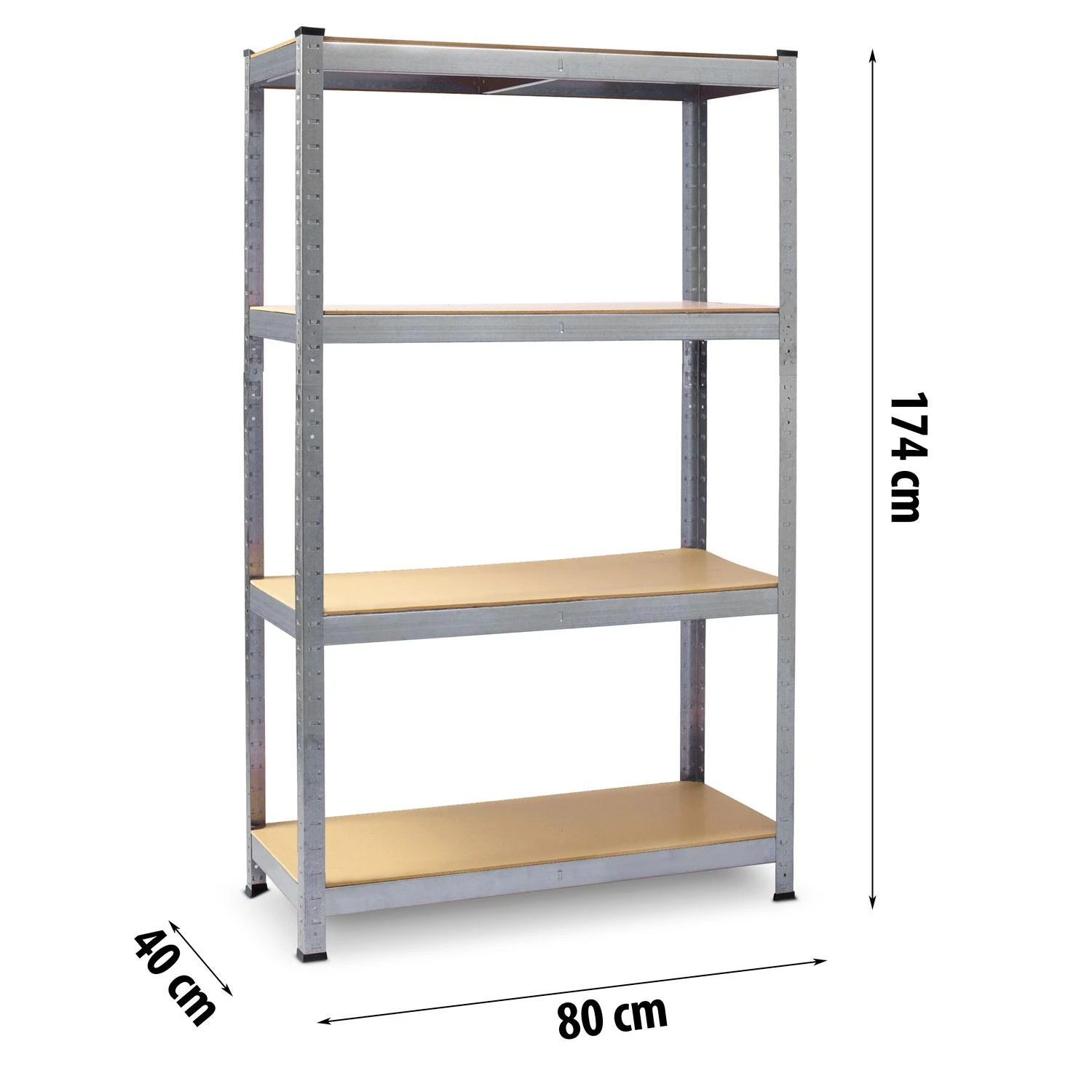 Plonos Plona metalinė sandėliavimo lentyna 174 x 80 x 40 470100