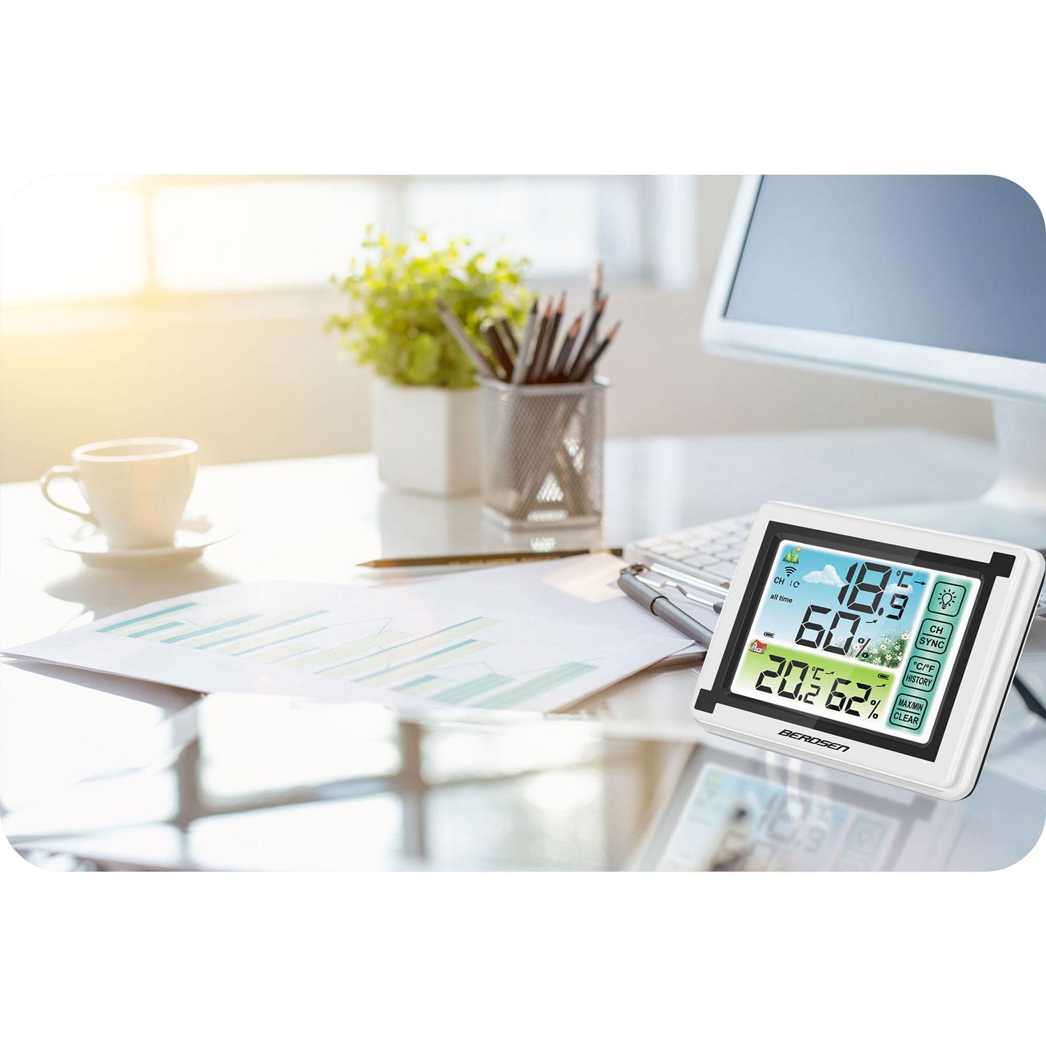 Berdsen BD-900 balta meteorologinė stotelė su ekranu