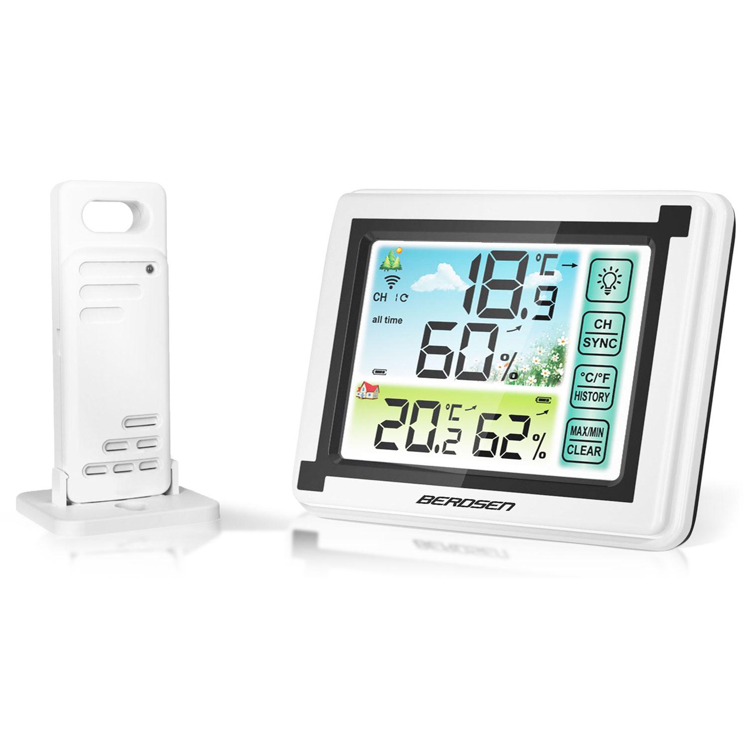 Berdsen BD-900 balta meteorologinė stotelė su ekranu
