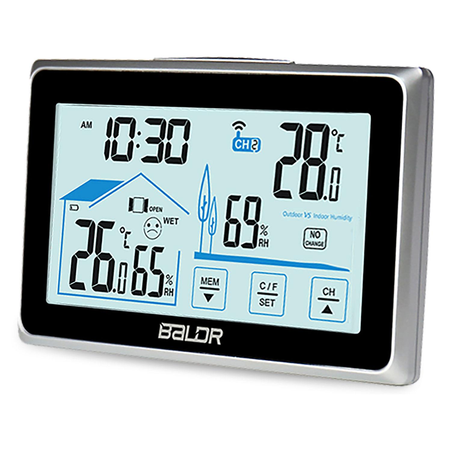 Berdsen Meteorologinė stotelė su ekranu BD-910, juoda