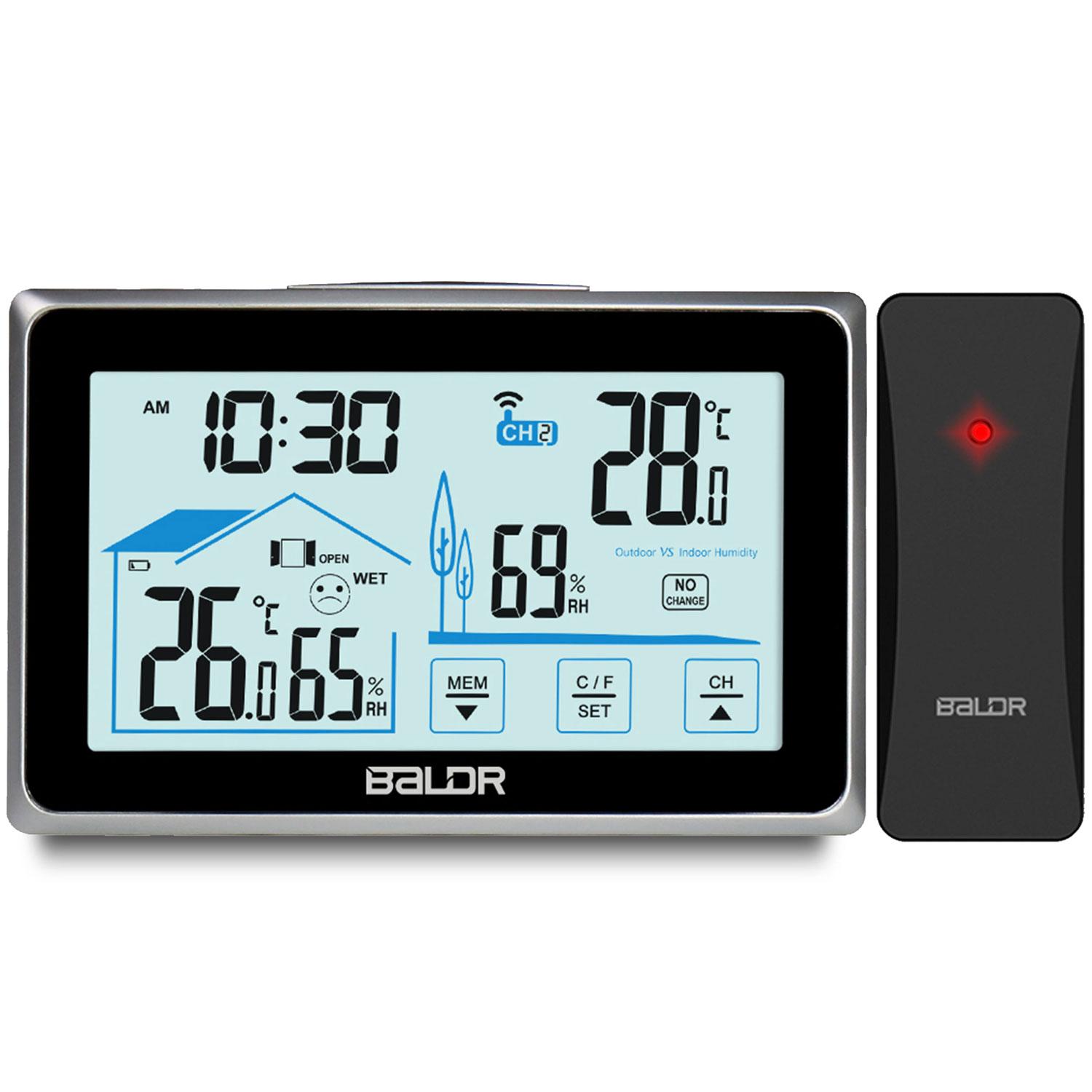 Berdsen Meteorologinė stotelė su ekranu BD-910, juoda