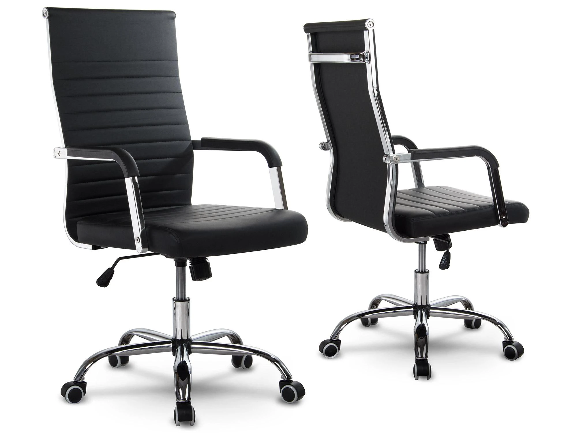 Sofotel Moderni biuro kėdė, ergonomiškas dizainas, juoda vadovo kėdė, pasukama kėdė, patogi darbo kėdė