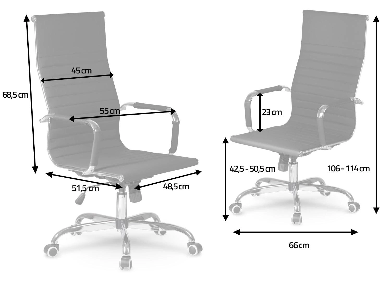 Sofotel Pilka biuro kėdė, modernaus dizaino, ergonomiška pasukama kėdė, reguliuojamo aukščio, patogus sėdėjimas
