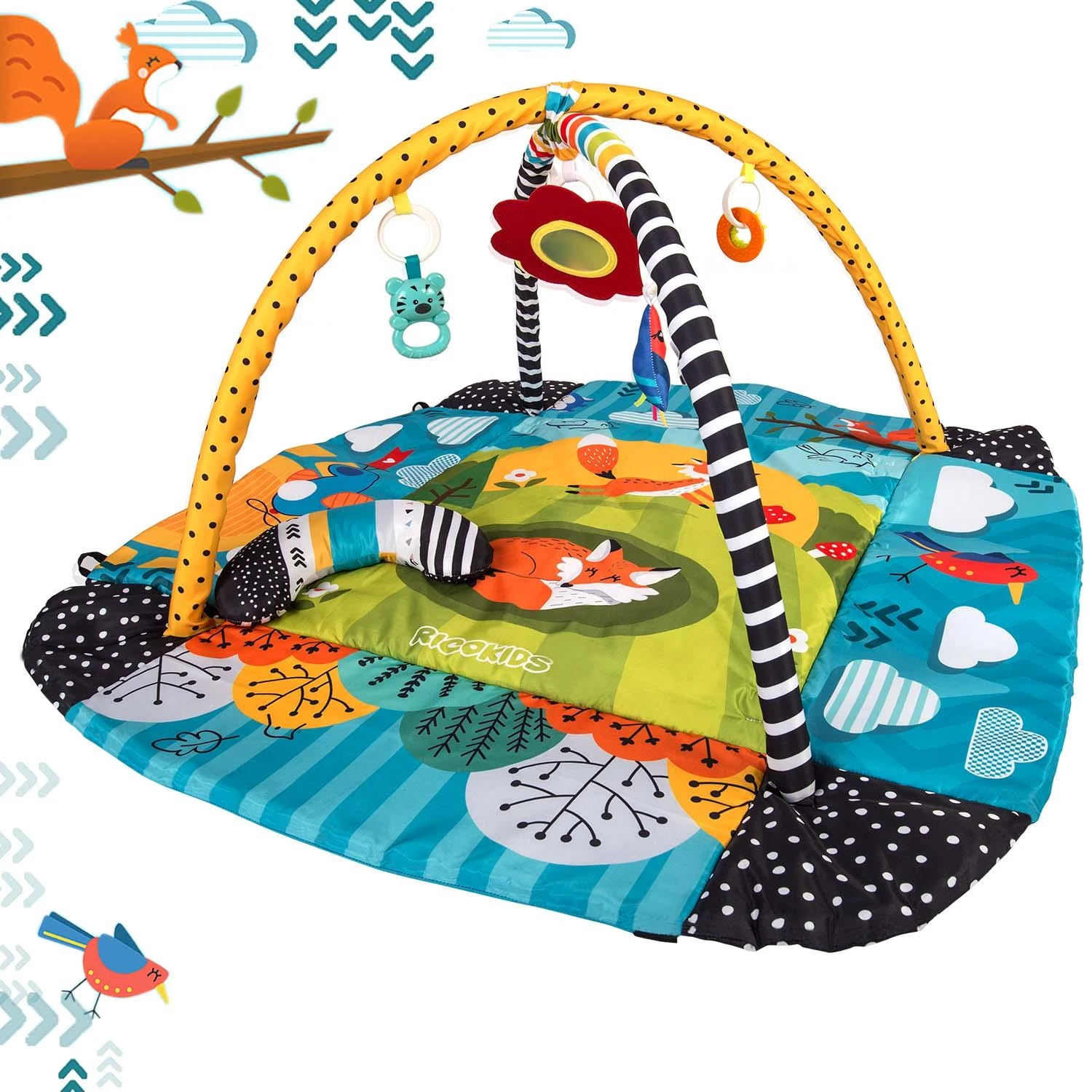 Lavinamasis kilimėlis 110 x 100 cm Lisek Ricokids