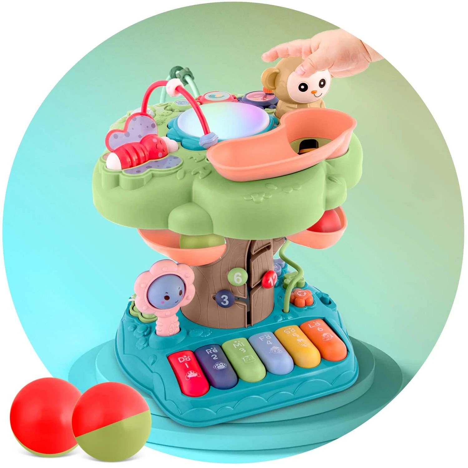 Lavinamasis muzikinis žaislas Medis, Ricokids 781600