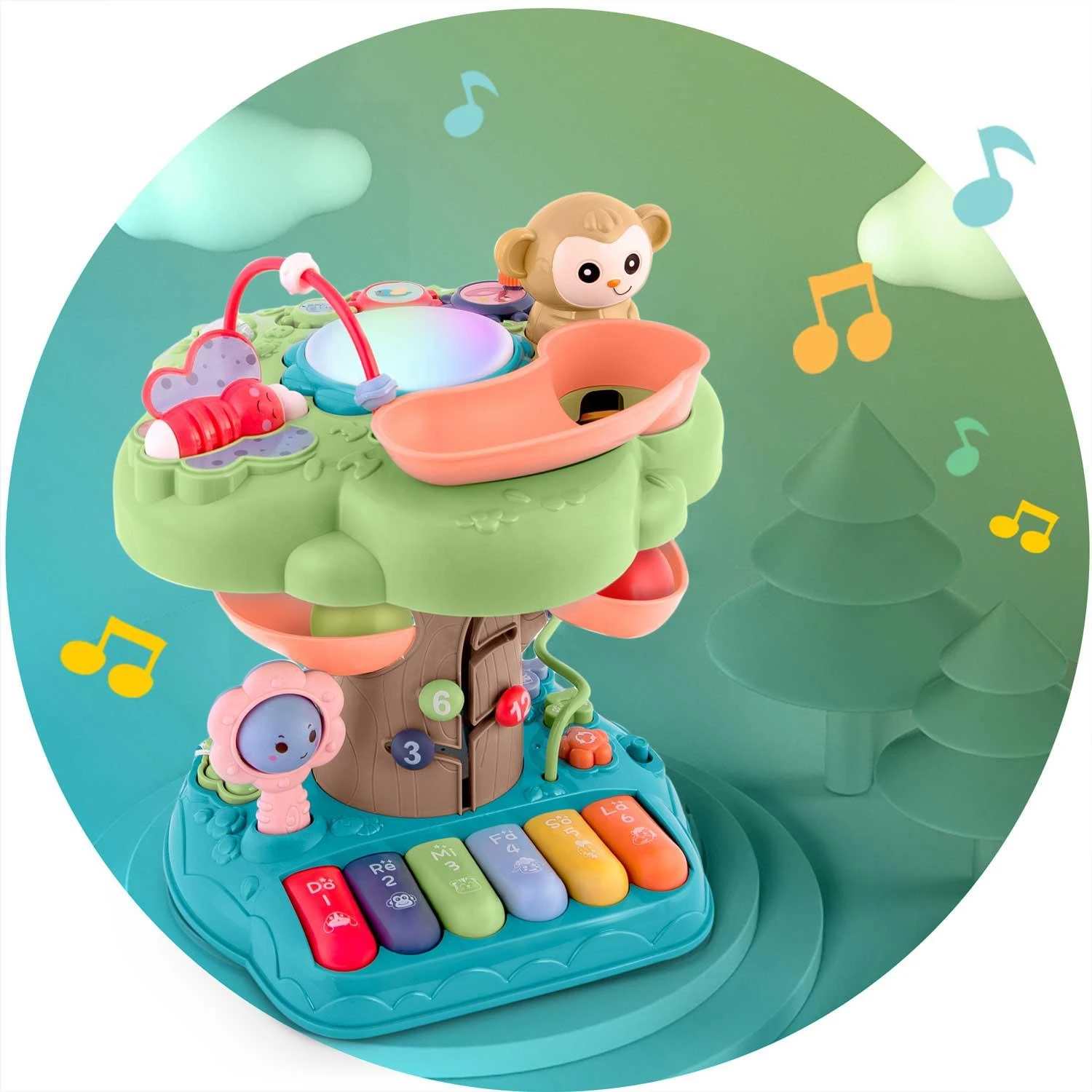 Lavinamasis muzikinis žaislas Medis, Ricokids 781600