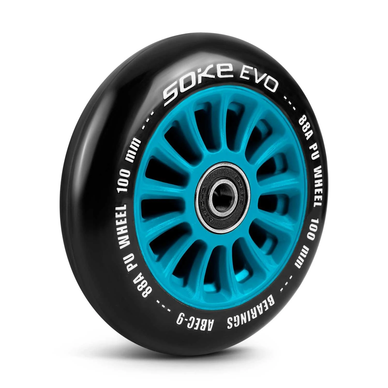 Soke Paspirtuko ratai 100 mm mėlyni 2 vnt.
