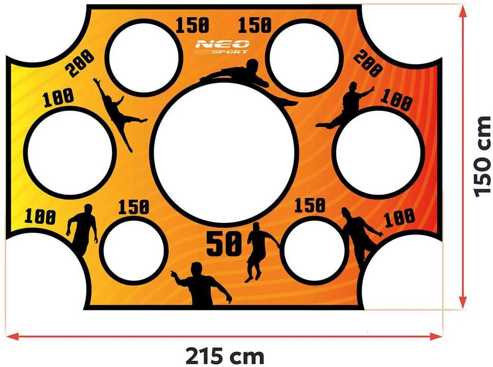 Neo-Sport tikslo kilimėlis vartams 215 x 150 cm