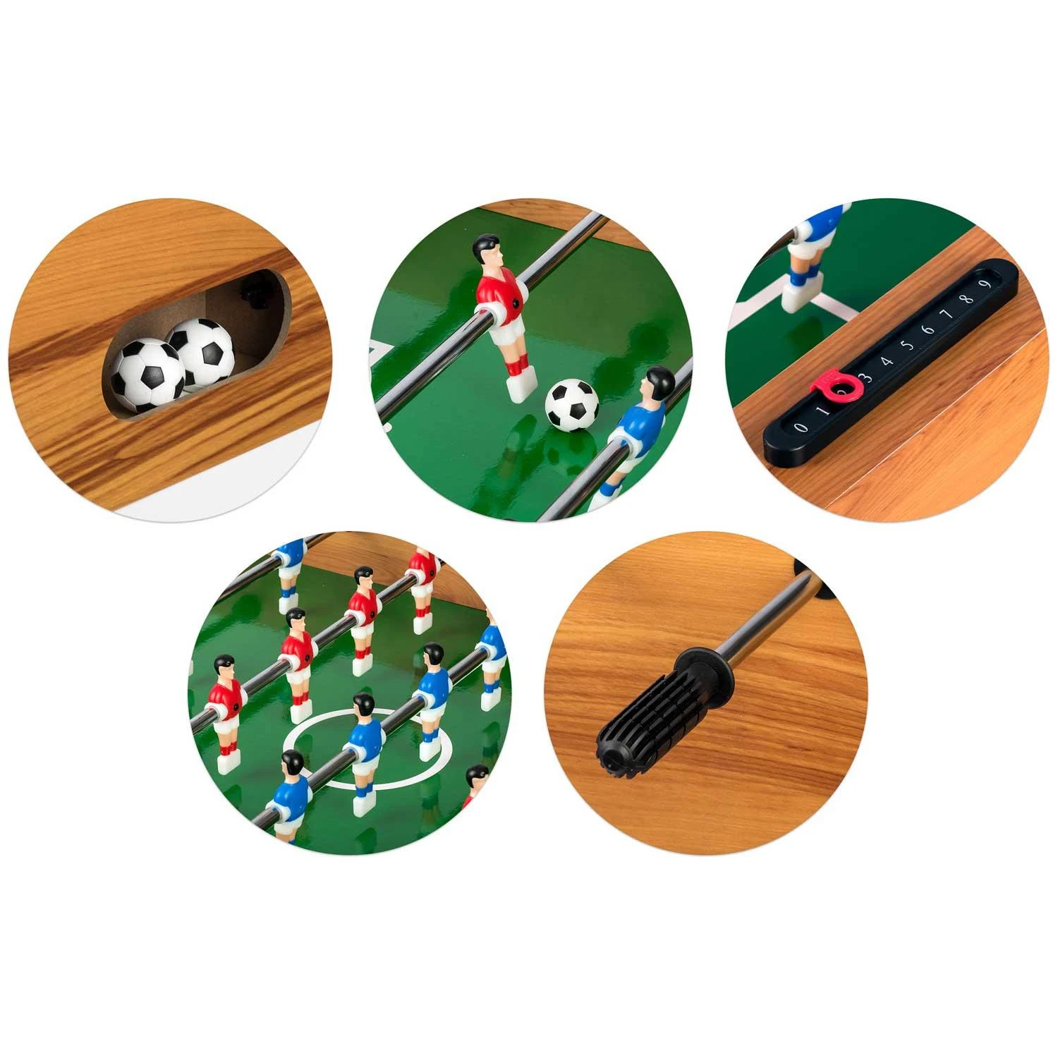 Neo-Sport Neosport stalo futbolo stalas 121 x 61 x 80 cm NS-803 medinis