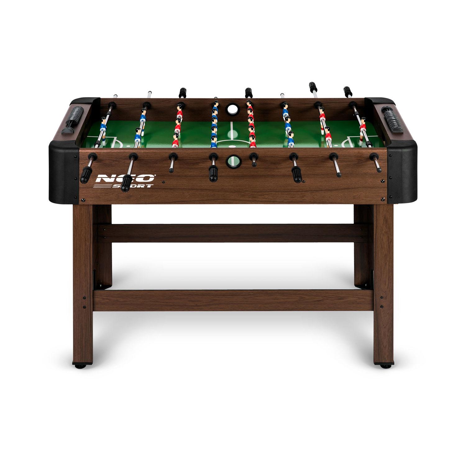 Neo-Sport stalo futbolo stalas 118 x 61 x 79 cm NS-804, tamsiai rudas