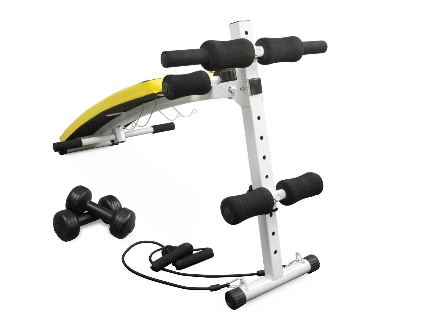 Nuožulnus suoliukas pratimams su espanderiais ir hanteliais Neo-Sport NS-07