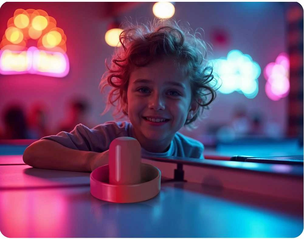 Apsauginiai atmušėjai ir diskai Air Hockey Neo-Sport stalo žaidimui