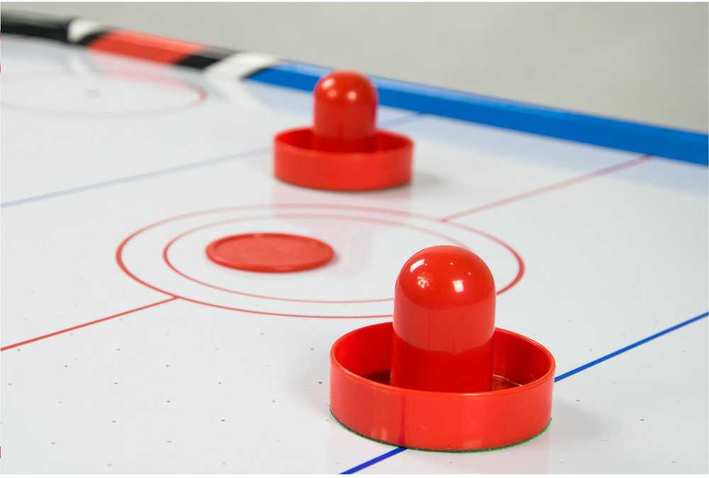 Apsauginiai atmušėjai ir diskai Air Hockey Neo-Sport stalo žaidimui