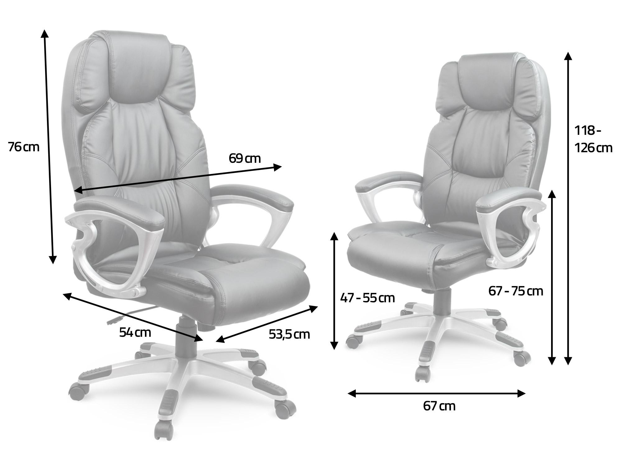 Sofotel Ekologiškos odos biuro kėdė, ergonomiška pasukama kėdė, juoda vadovo kėdė, patogi darbo kėdė, sėdynė namų biurui