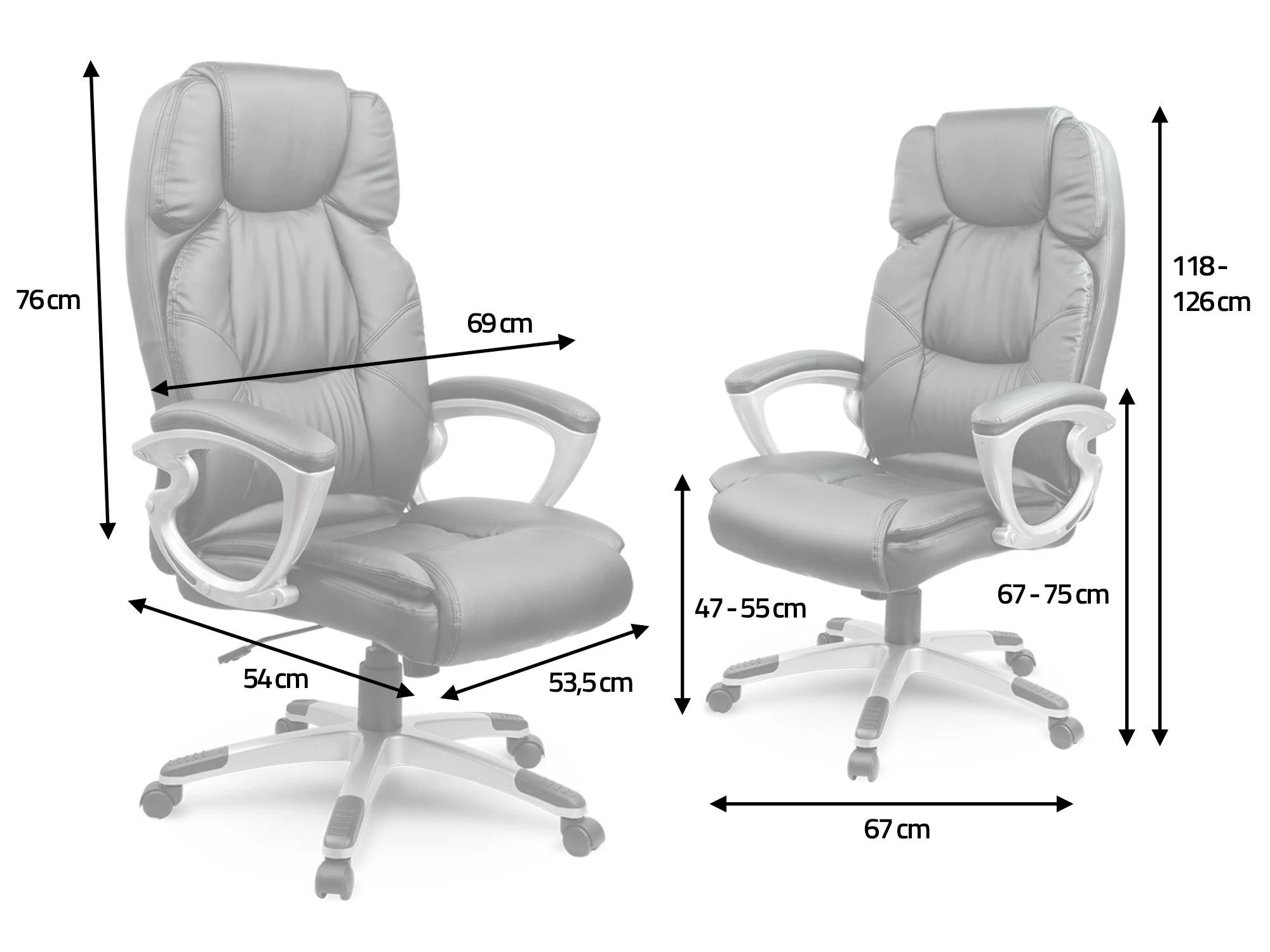 Sofotel Ekologinės odos biuro kėdė, ergonomiška pasukama kėdė, ruda vadovo kėdė, patogi darbo kėdė, reguliuojamo aukščio biuro sėdynė