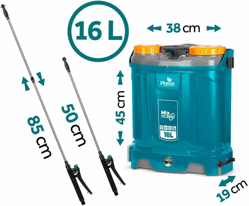 Plonos PL-604 akumuliatorinis purkštuvas su maišytuvu