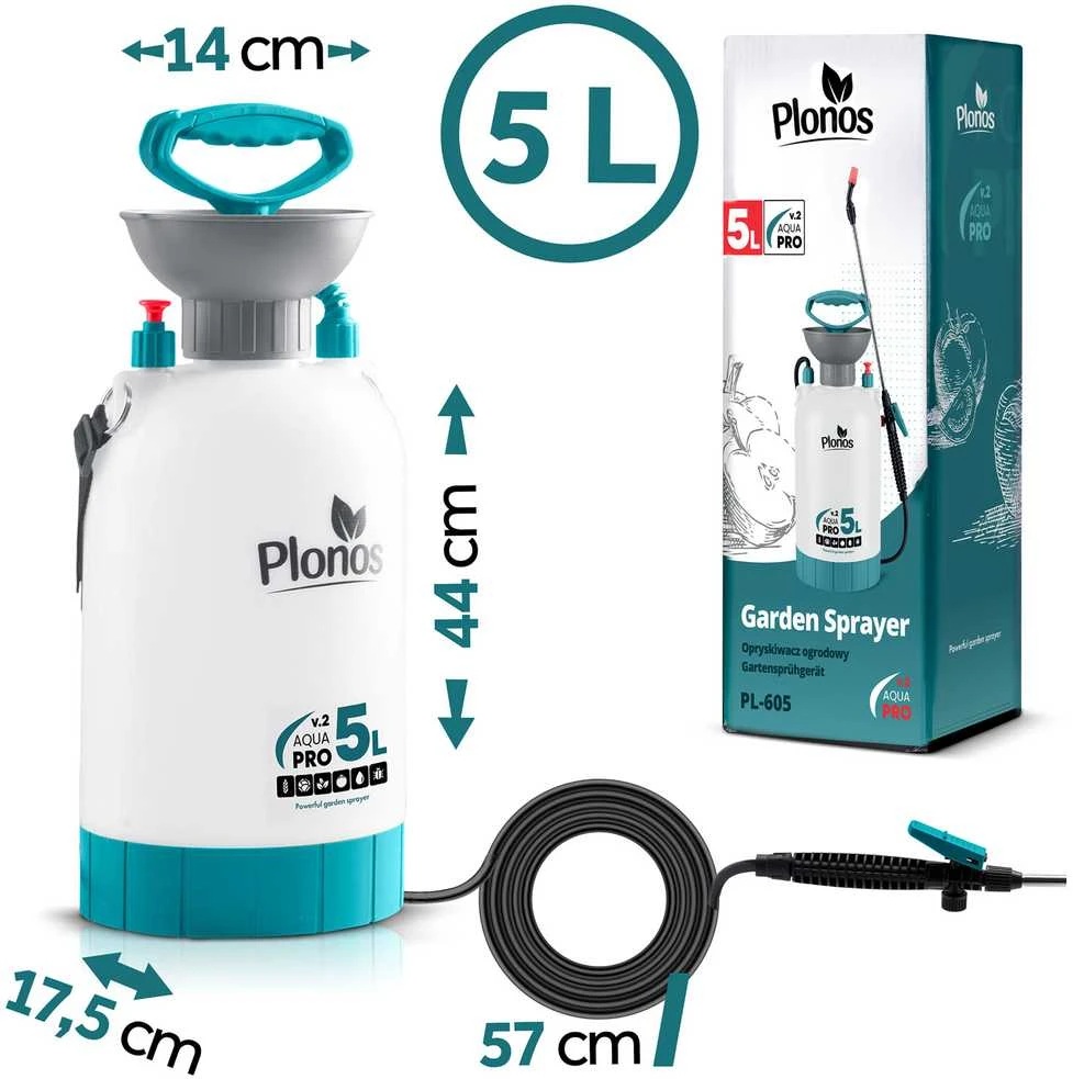 Rankinis slėginis purkštuvas 5 l Plonos PL-605