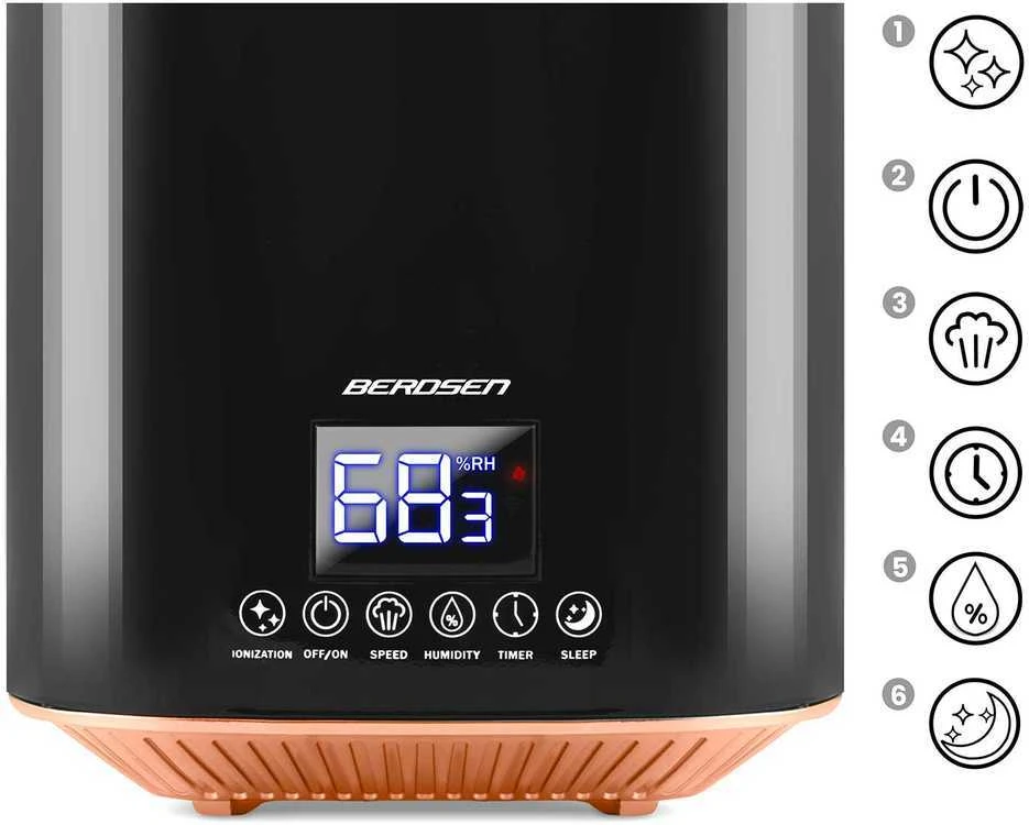 Berdsen BD-502 juodas oro drėkintuvas