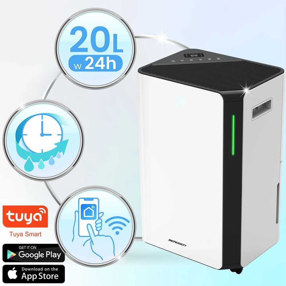 Berdsen BD-532 kompresorinis baltas oro sausintuvas 20 l/24 h su higrostatu