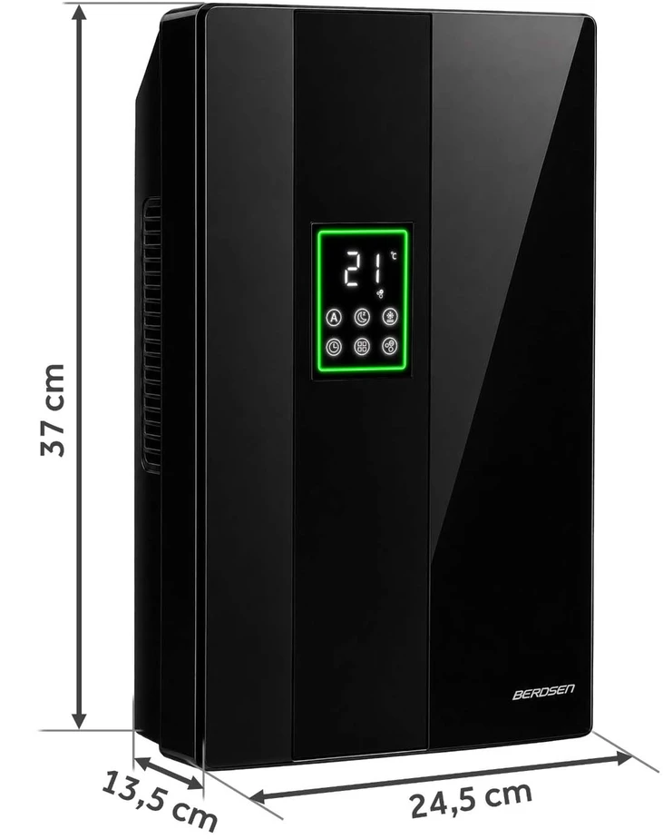 Automatinis oro sausintuvas Berdsen BD-861 700 ml/parą su higrostatu ir pulteliu, juodas